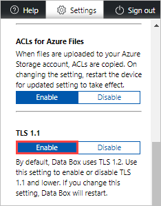 Screenshot: Aktivieren von TLS&nbsp;1.1