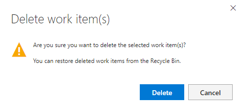 Screenshot des Dialogs Löschen bestätigen.