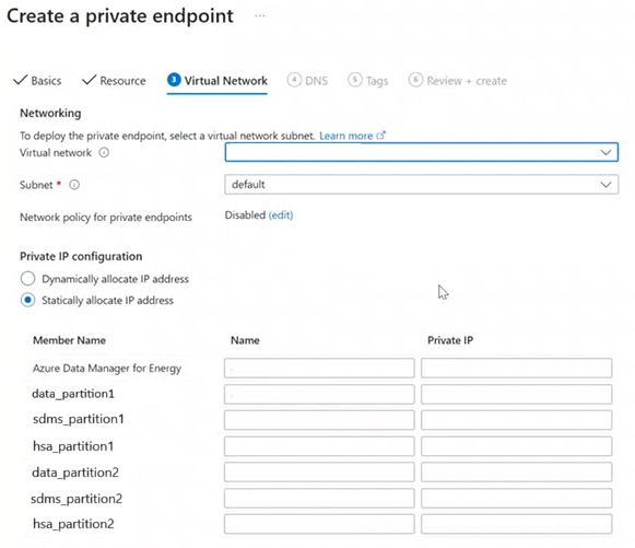 Screenshot: Statische IP-Adresse mit neuer Datenpartition.