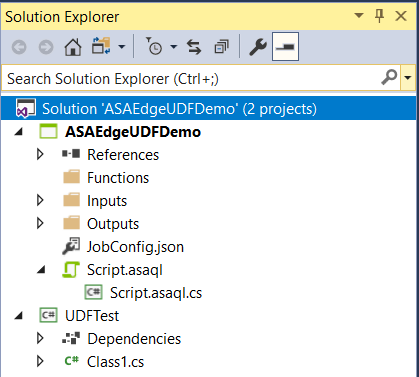 Azure Stream Analytics IoT Edge-Projekt in Visual Studio