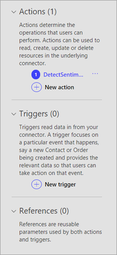 Definitionsseite&nbsp;– Aktionen und Trigger.
