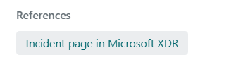 Screenshot: Link Microsoft Sentinel Incidents in einer Antwort