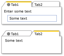 TabControl-Steuerelement, das unterschiedliche Typen in der Header-Eigenschaft verwendet.