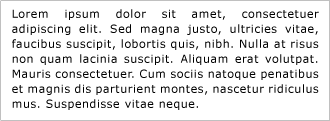 Screenshot des inhalts ausgerichteten Texts Screenshot