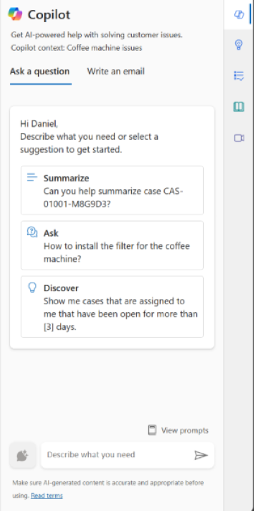 Screenshot zeigt Optionen für proaktive Hinweise.