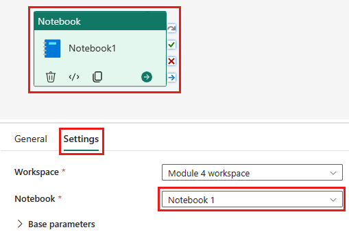 Screenshot: Dialogfeld zum Auswählen eines Notebooks.