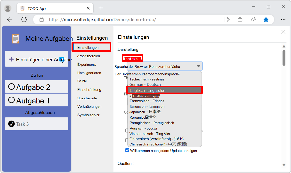 Die Einstellung 