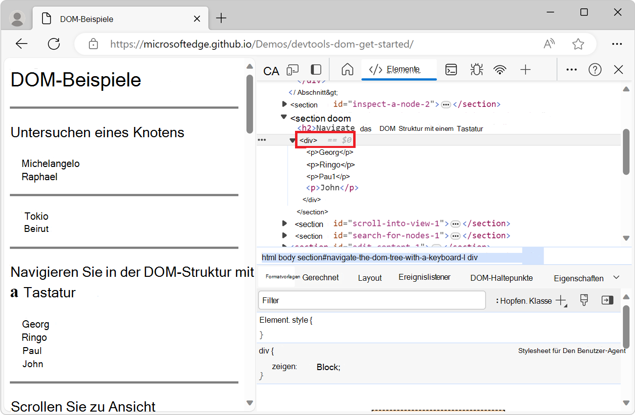 Überprüfen des 