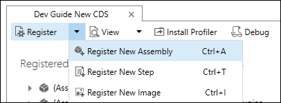 Neue Baugruppe registrieren.
