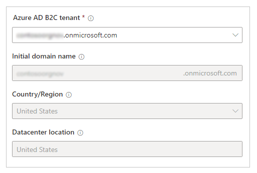 Wählen Sie einen bestehenden Azure AD B2C-Mandanten Einen vorhandenen Azure AD-B2C-Mandanten auswählen