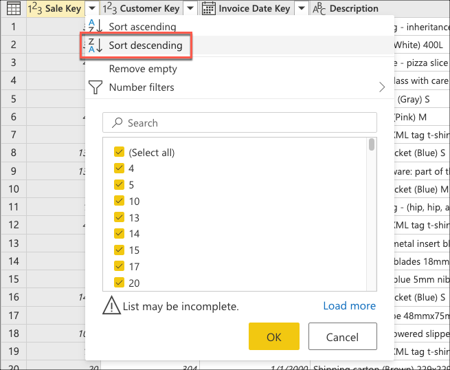 Screenshot des Kontextmenüs 