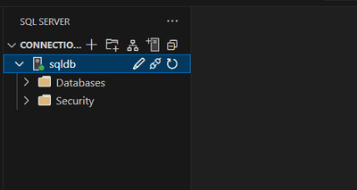 Screenshot der neuen Fabric-Verbindung im Objekt-Explorer.