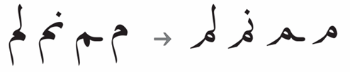 Traditional Arabic traditional phrase ligatures