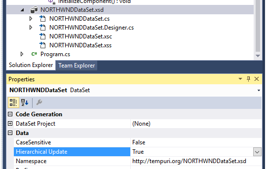 Hierarchische Updateeinstellung