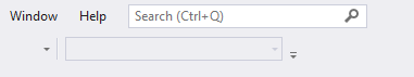 Screenshot des Visual Studio-Suchfelds.