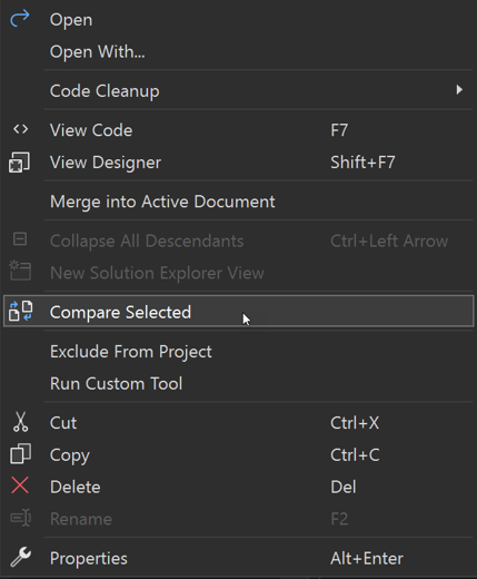 Screenshot des Kontextmenüelements 