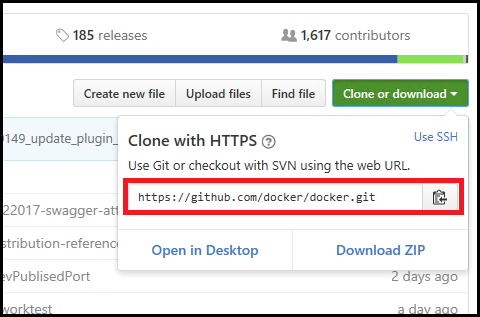 GitHub Schaltfläche klonen