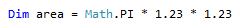 Screenshot des Inlineergebnisses - Visual Basic.
