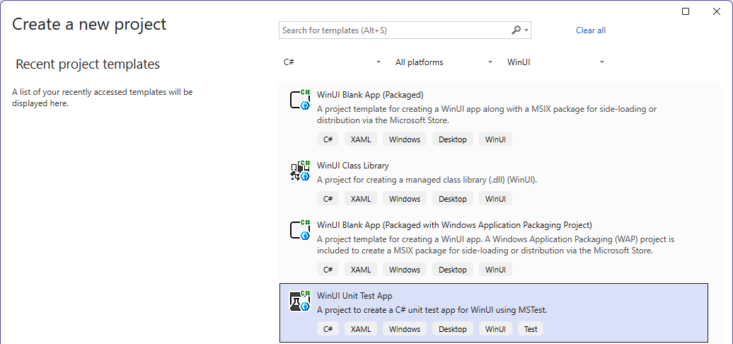 Screenshot des Visual Studio Fensters 