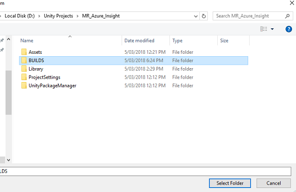 Screenshot: Explorer mit hervorgehobenem Ordner 