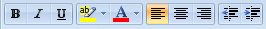 Screenshot mit einer Symbolleiste mit der richtigen Zielgröße.
