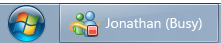 Screenshot von Live Messenger mit Overlaysymbol 