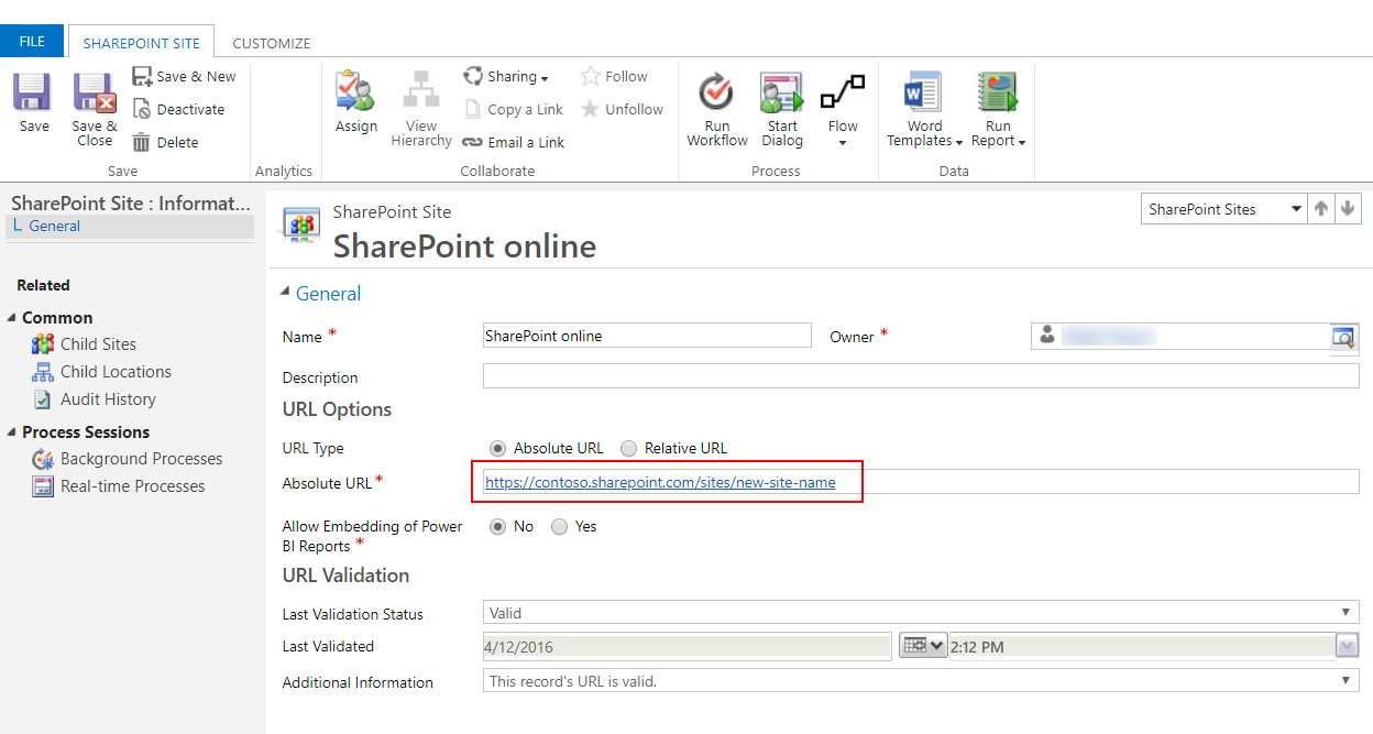 Enter SharePoint relative URL Enter SharePoint relative URL.