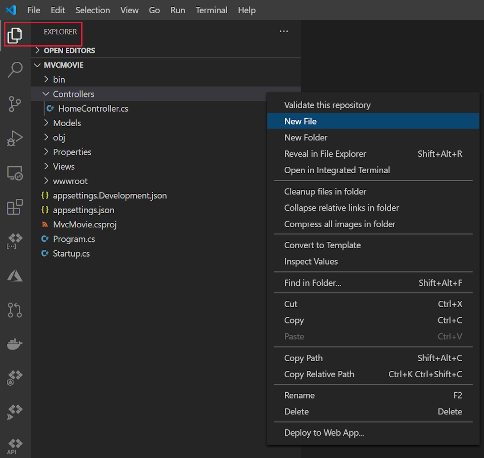 Contextual menu.