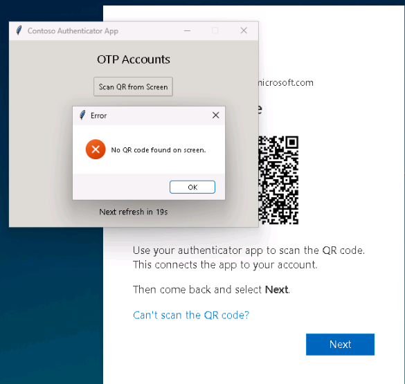 No QR code found