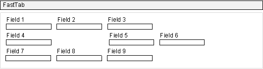 NAVGridLayoutRowSpan3x3 GridLayout control with field that spans 2 rows.