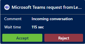 Teams chat representative notification Teams chat representative notification.