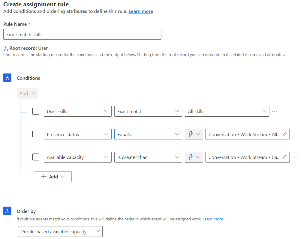 Sample assignment rule Sample assignment rule.