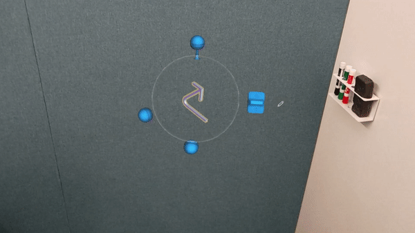 Change the size by using touch Change the size by using touch.