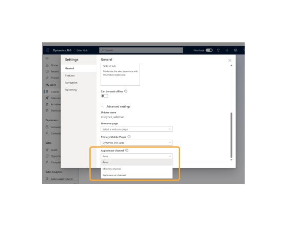Monthly channel admin settings Monthly channel admin settings
