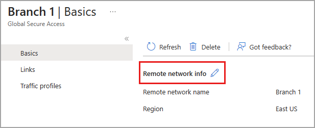 Screenshot that shows the basics tab with the pencil icon highlighted.