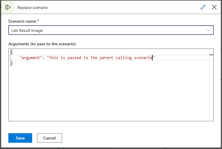 a screenshot of the flow control replace element