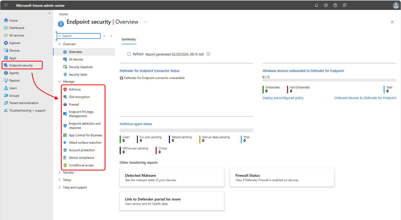 Manage policies