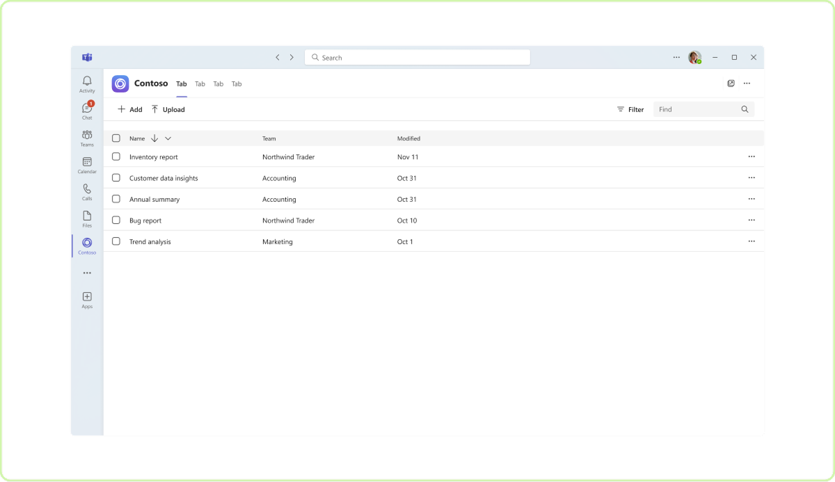 Example shows what to do with a personal app and personalized content.