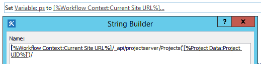 Store the URL of the project in a variable Store the URL of the project in a variable