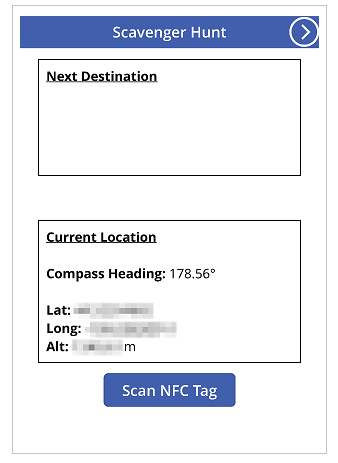 Compass heading latitude and longitude values Compass heading latitude and longitude values