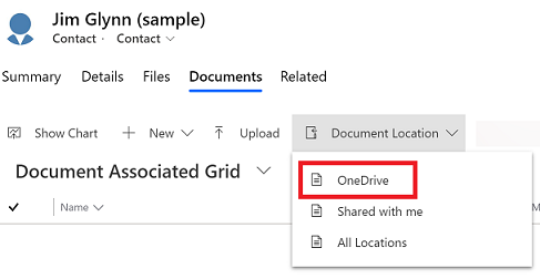 Open the Documents tab and select OneDrive Open the Documents tab and select OneDrive.