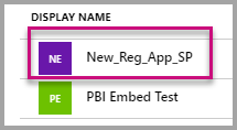 Screenshot of choosing an app.