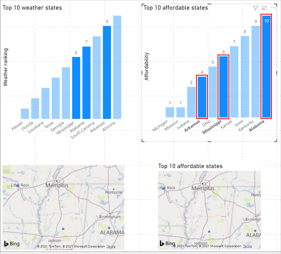 Screenshot shows multiple data points selected.
