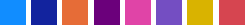 Screenshot of the color sequence for the Default theme.