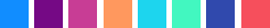 Screenshot of the color sequence for the Electric theme.