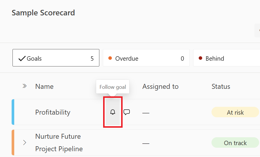 Screenshot of following a goal.