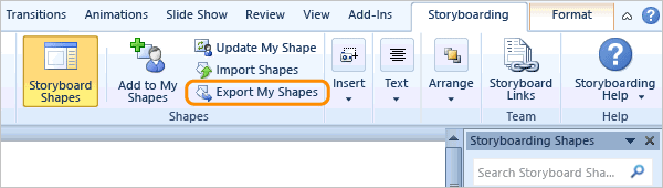 ALM_SB_SHP_Export Export your custom shapes