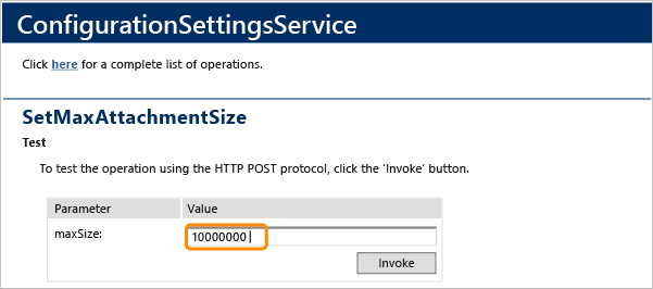 ALM_WIT_AttachSize SetMaxAttachmentSize, ConfigurationSettingsService
