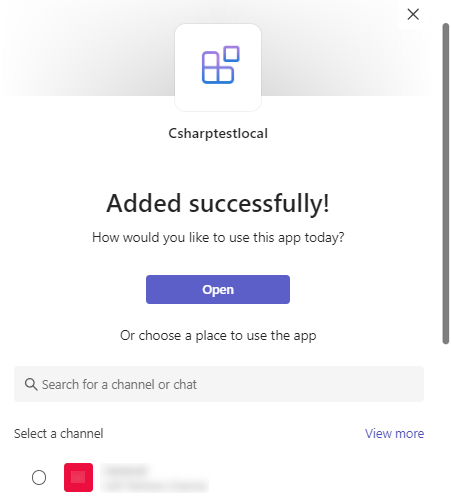 Screenshot displays the scope selection dialog with the list of shared scopes.