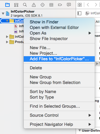 Adding files